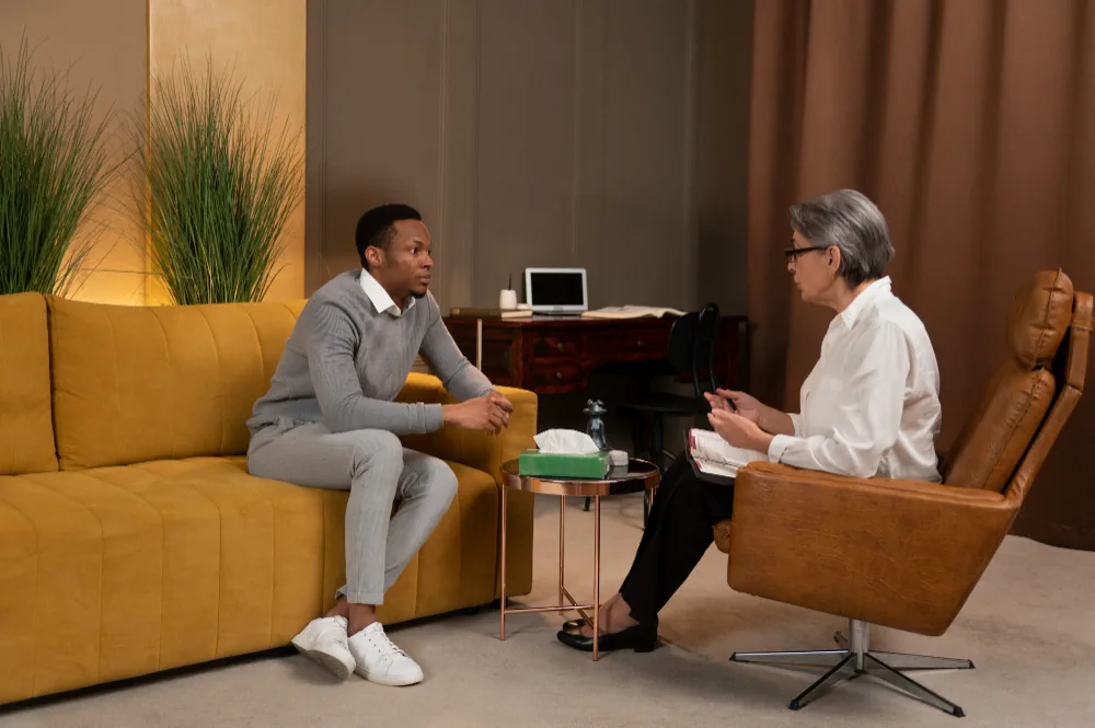 One on one psychiatric consultation